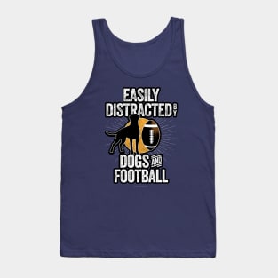 Easily Distracted by Dogs and Football Tank Top